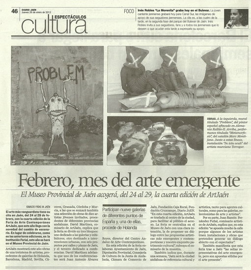 DIARIO JA&Eacute;N, 26 de nero de 2012