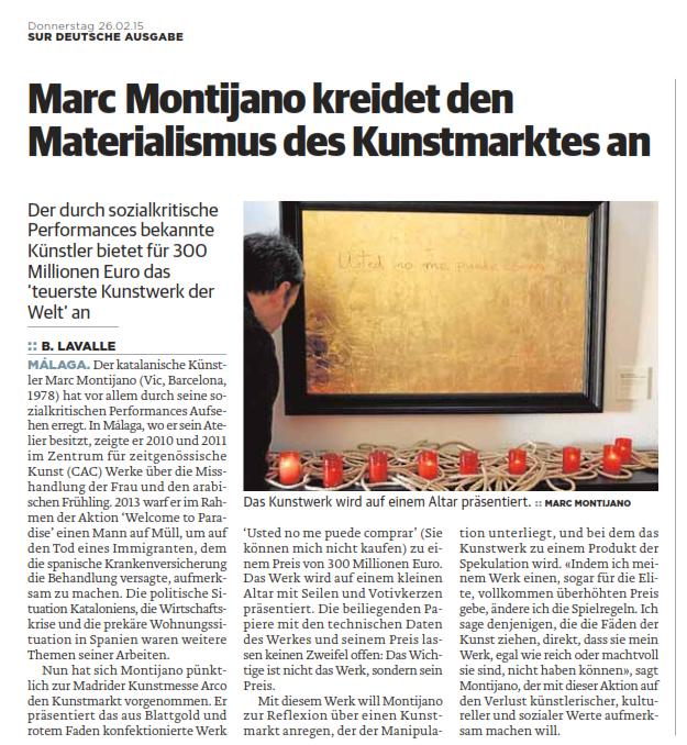 Doble p&aacute;gina revista austriaca  PROFIL 2014